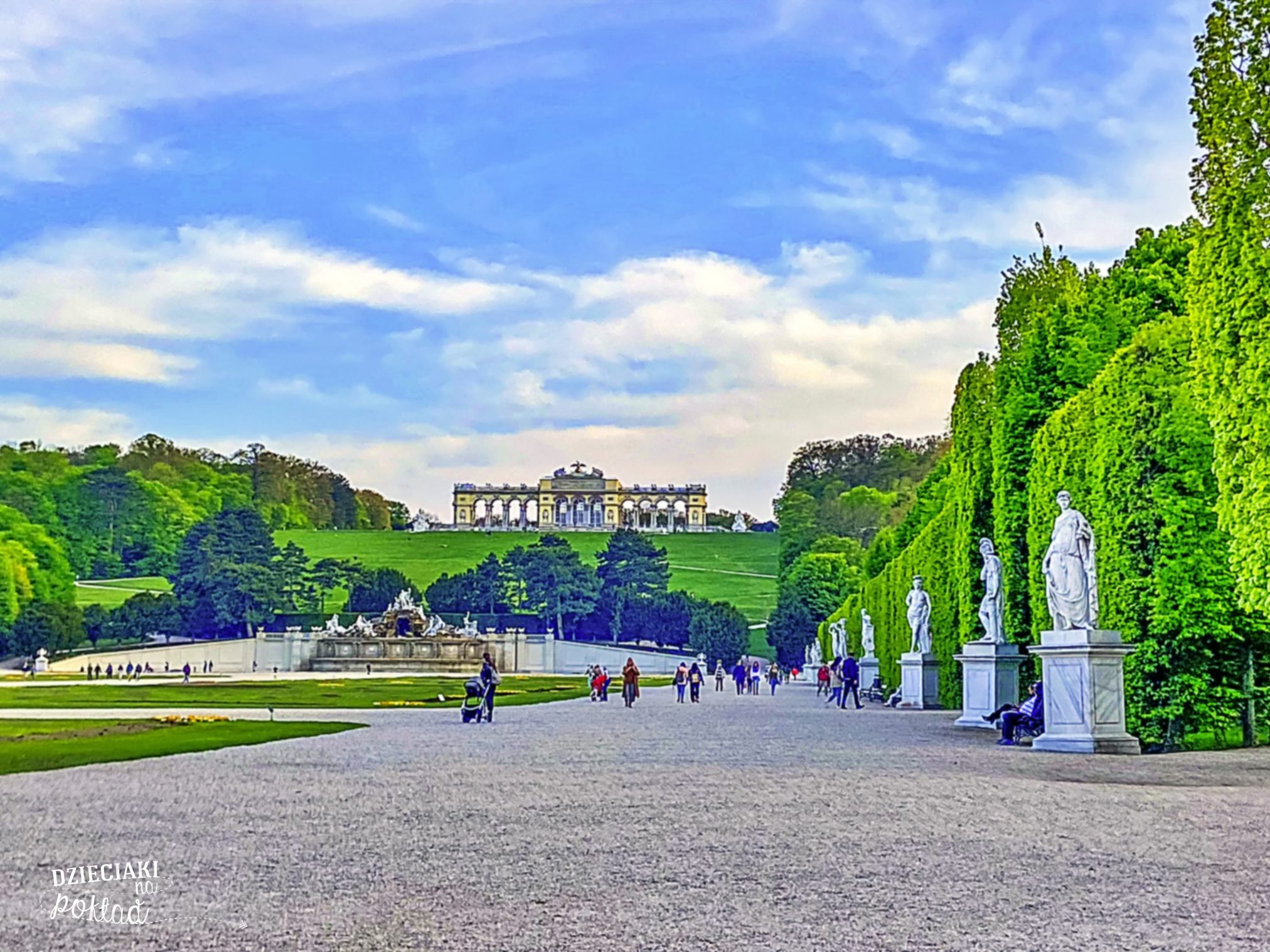 Wiedeń - park Schönbrunn